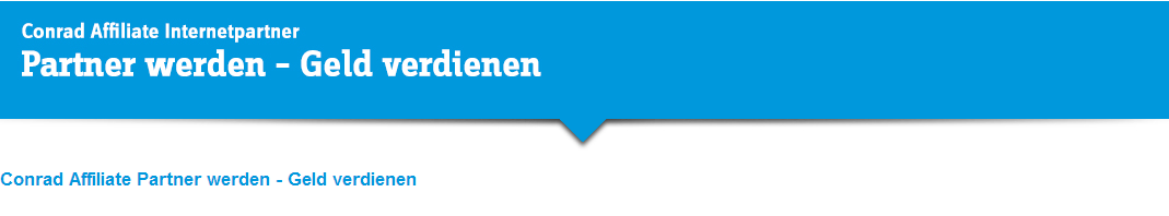 Conrad Partnerprogramm